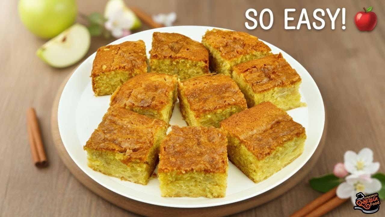 The Most Moist Apple Cake You'll Ever Make! 🍎 Easy Recipe