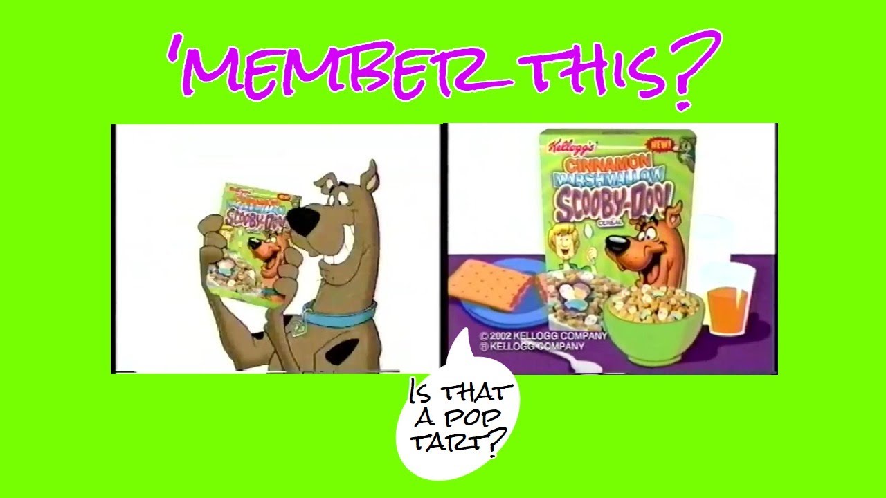 Kellogg's Cinnamon Marshmallow Scooby Doo cereal commercial (2003) YouTube