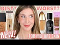 5 BEST & WORST NEW Foundations For Mature Skin 2022 | FOUNDATION ROUNDUP