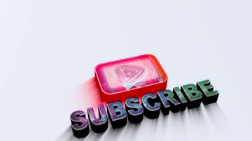 New animated YouTube subscribe Intro with sound 2021 - 3D Logo Reveal  No Copyright   #24