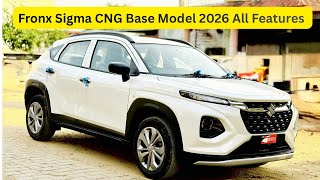 Maruti Fronx Sigma CNG 2026 All Features 🔥 | Best CNG car under 10 lakh | Auto Chain India