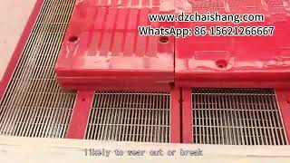 Durable polyurethane vibrating screen mesh for quarry screening