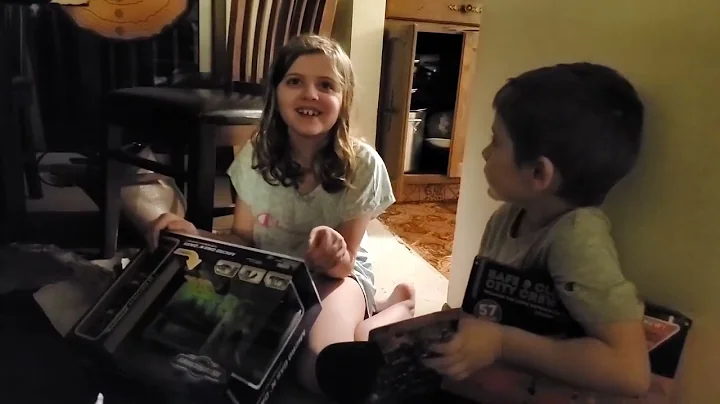 Liam opening presents on his 4th birthday