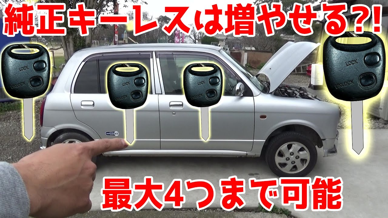 Increase the number of genuine Mira Gino keyless entry systems! Up