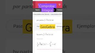 Comprobar INTEGRAL con GeoGebra o Symbolab. #unad #unadm #calculo #calculointegral screenshot 5
