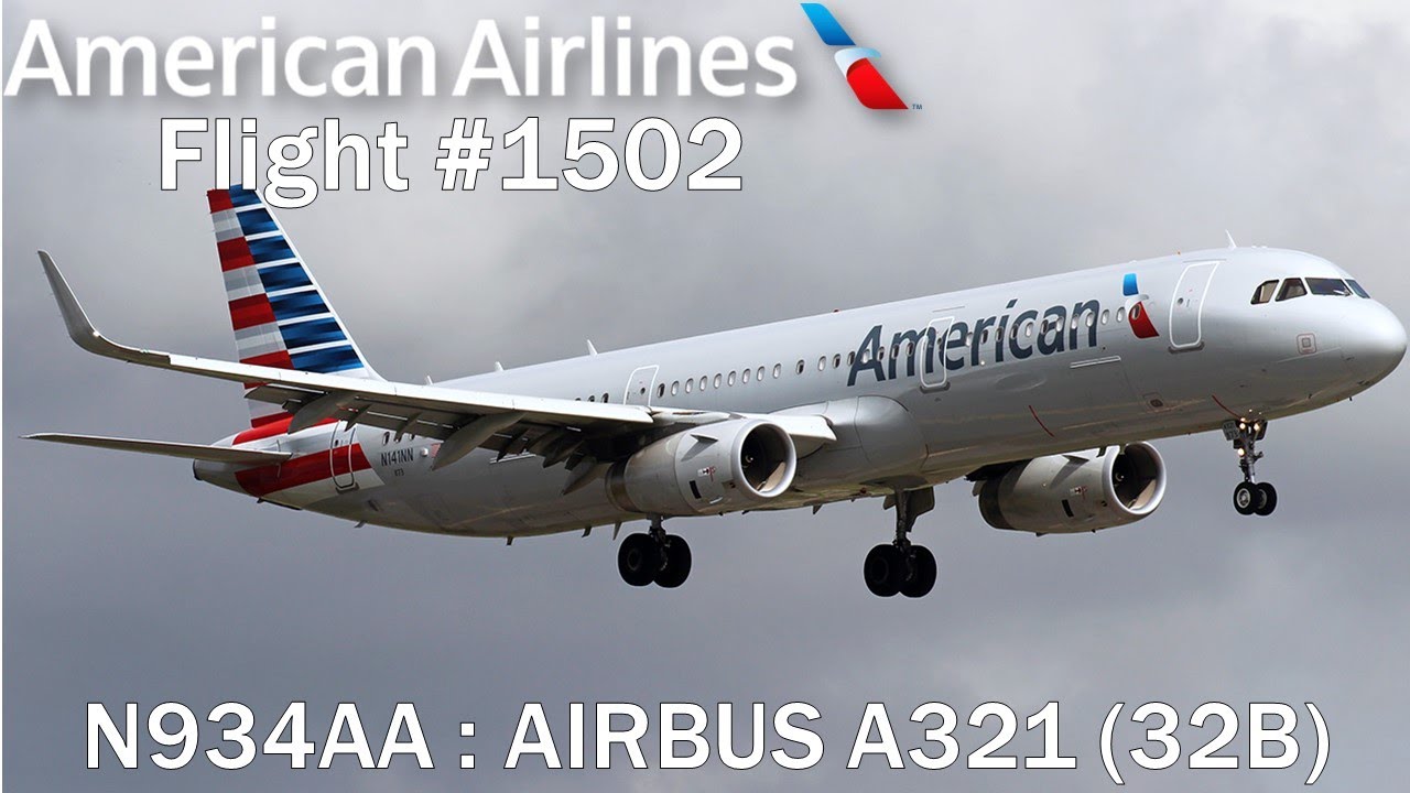 American Airlines Flight 1502 Punta Cana to Miami A321 (32B) YouTube