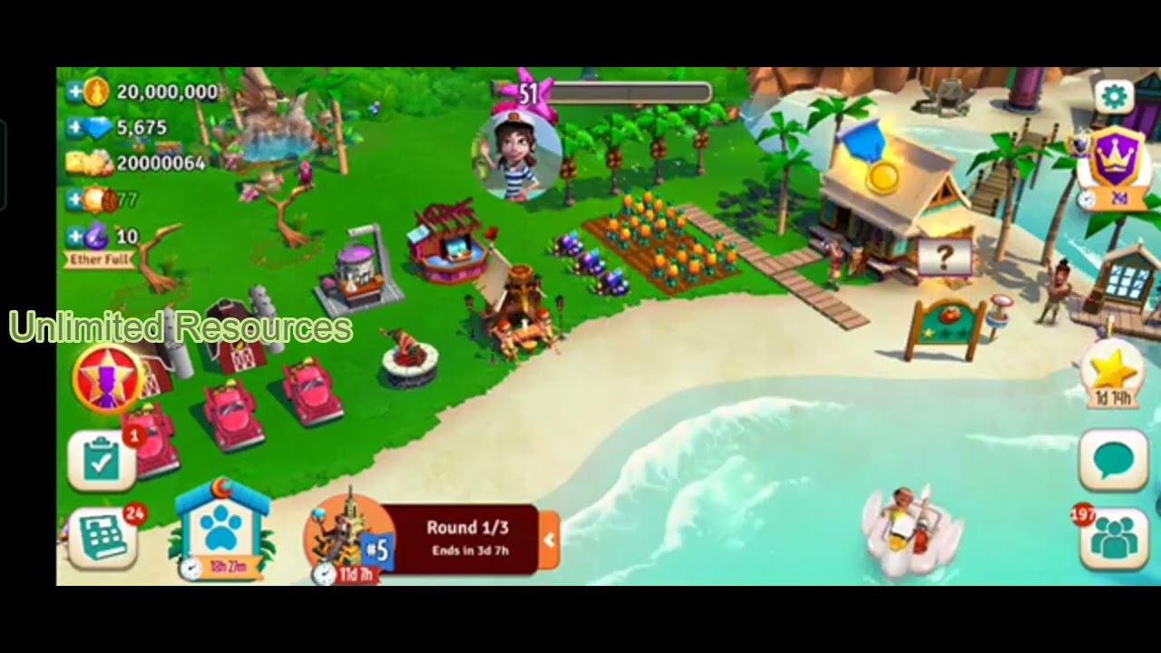 Farmville 2 Tropic Escape Mod Apk Más Reciente 2025 | Todo Ilimitado & Dinero Ilimitado