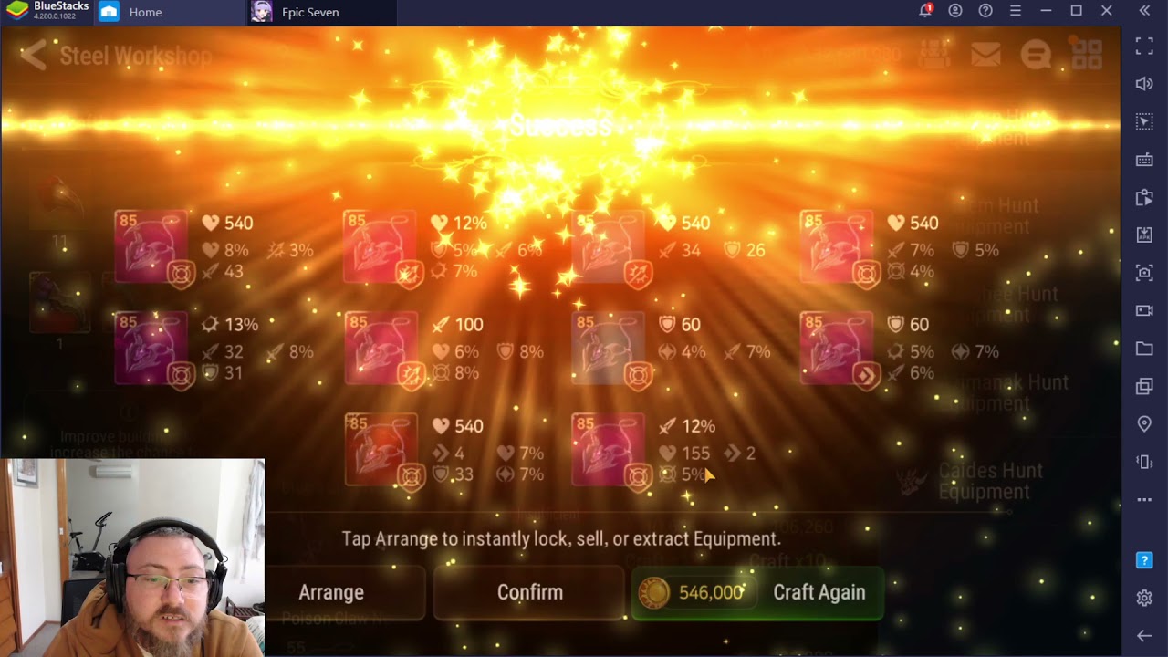 Epic seven Wyvern gear crafting.