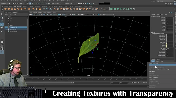 Autodesk Maya 2019: Creating Textures with Transparency