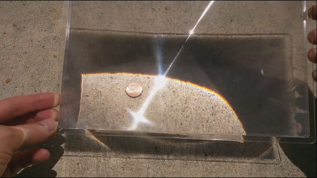 Melt a Penny with the Sun and a Fresnel Lens (magnifying glass) YouTube