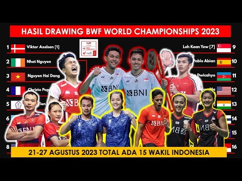 Hasil Drawing BWF World Championships 2023: Jonathan vs Lee Zii Jia di R64 | 21 – 27 Agustus 2023