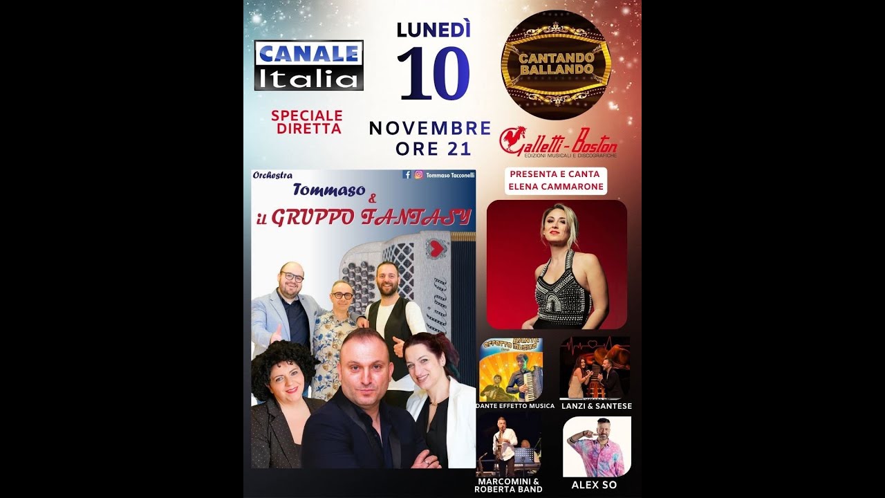 Cantando Ballando |  🎤 Edizioni Musicali Galletti Boston🎶 - Canale Italia