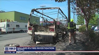 City investigating RV fire in Ballard | FOX 13 Seattle