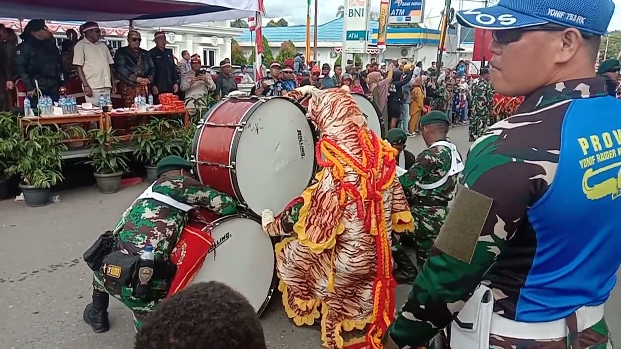 karnaval HUT RI ke 77 Nabire,Papua
