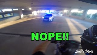 Running from police on a motorcycle (don't do it)