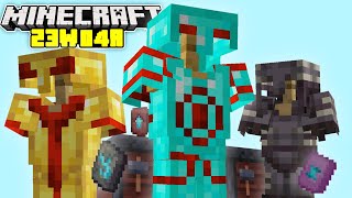Yüzlerce Yeni Zırh Geldi Minecraft Snapshot 23W04A