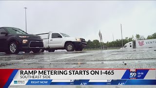 Drivers not pulling up far enough is causing backups at new I-465 ramp meters