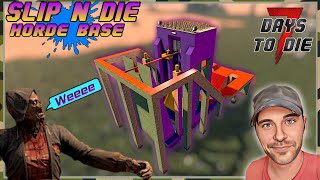🎢ZOMBIE SLIDE... OF DOOM🎢 7 Days To Die 2.4 ~ HORDE BASES should be fun! screenshot 5