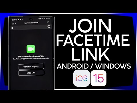 How to Join a FaceTime Link on Android Phone iOS 15 Tutorial #facetime