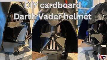 How to make a cardboard Darth Vader helmet!
