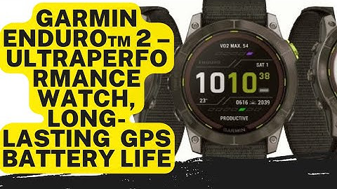 Garmin Enduro™2 Ultraperformance Watch Long-Lasting GPS Battery Life @awesomewatches