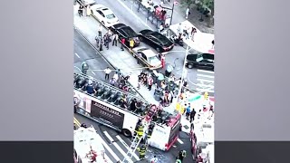 NYC crash between tour bus and public transit bus sends dozens to hospital FDNY NBC New York