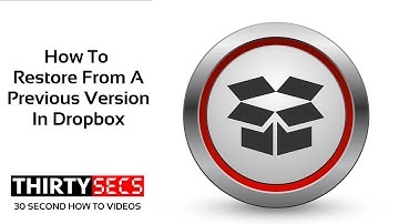 How To Restore From A Previous Version In Dropbox