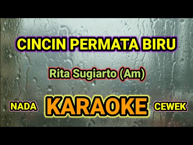 CINCIN PERMATA BIRU (Am) KARAOKE HQ AUDIO STEREO || NADA CEWEK class=