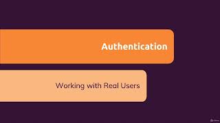 XVII. Vue & Authentication. 1. Module Introduction