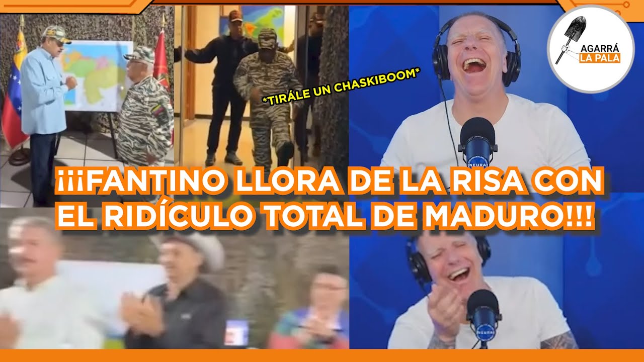 FANTINO LLORÓ DE RISA POR EL RIDÍCULO DE MADURO CON LAS TROPAS MILICIANAS CONTRA ESTADOS UNIDOS