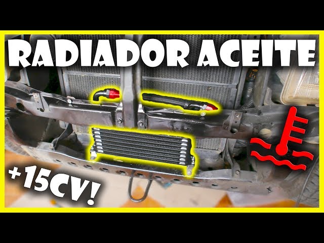  Radiador de aceite de motor, kit de enfriador de aceite de  motor de transmisión de 6 filas, radiador de enfriamiento remoto de  aluminio universal : Automotriz