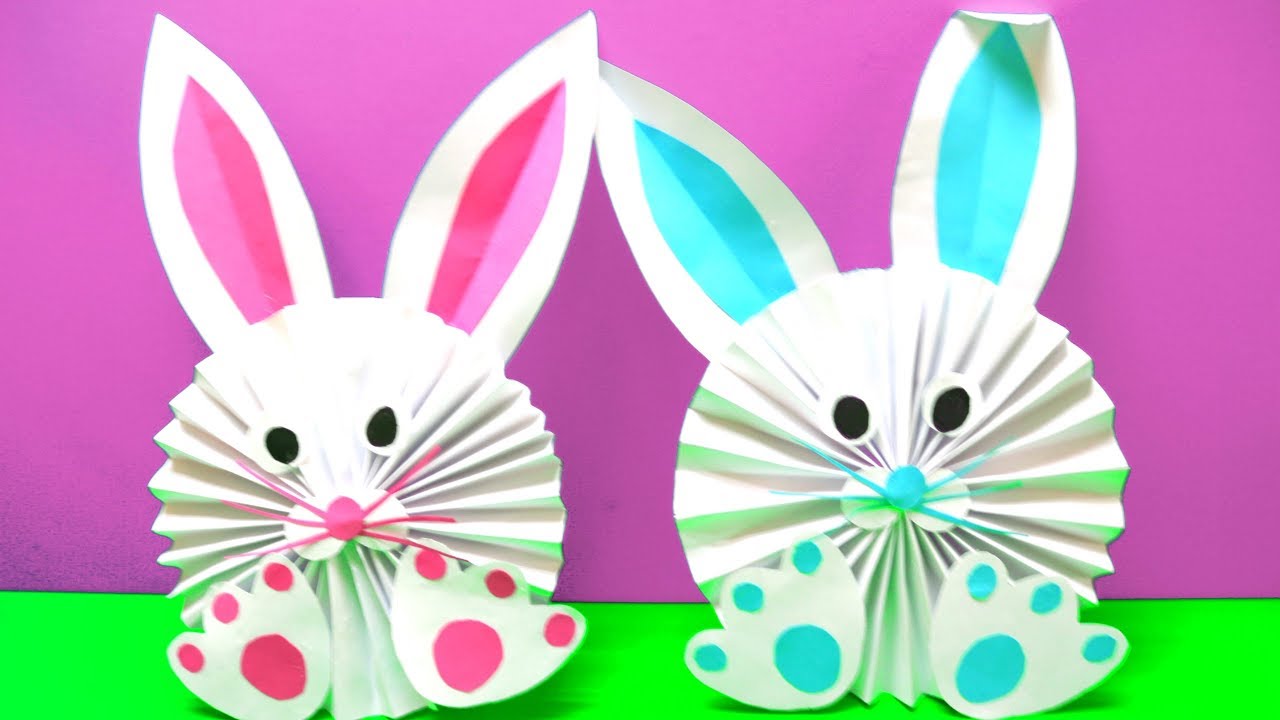 How to Make a Paper Bunny Easy Easter Crafts Ideas EMMA DIY #63 - YouTube