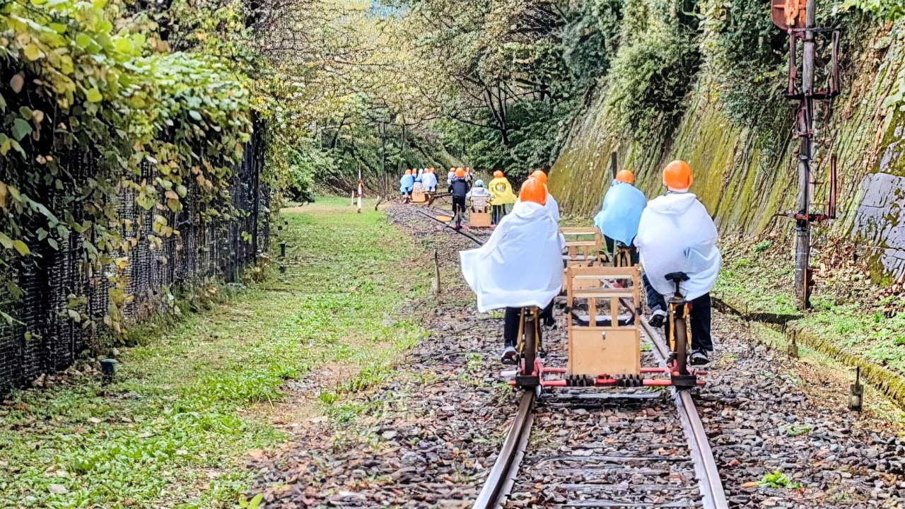 岐阜県飛騨高山の廃線跡を自転車で走るアクティビティ【レールマウンテンバイク ガッタンゴーまちなかコース】