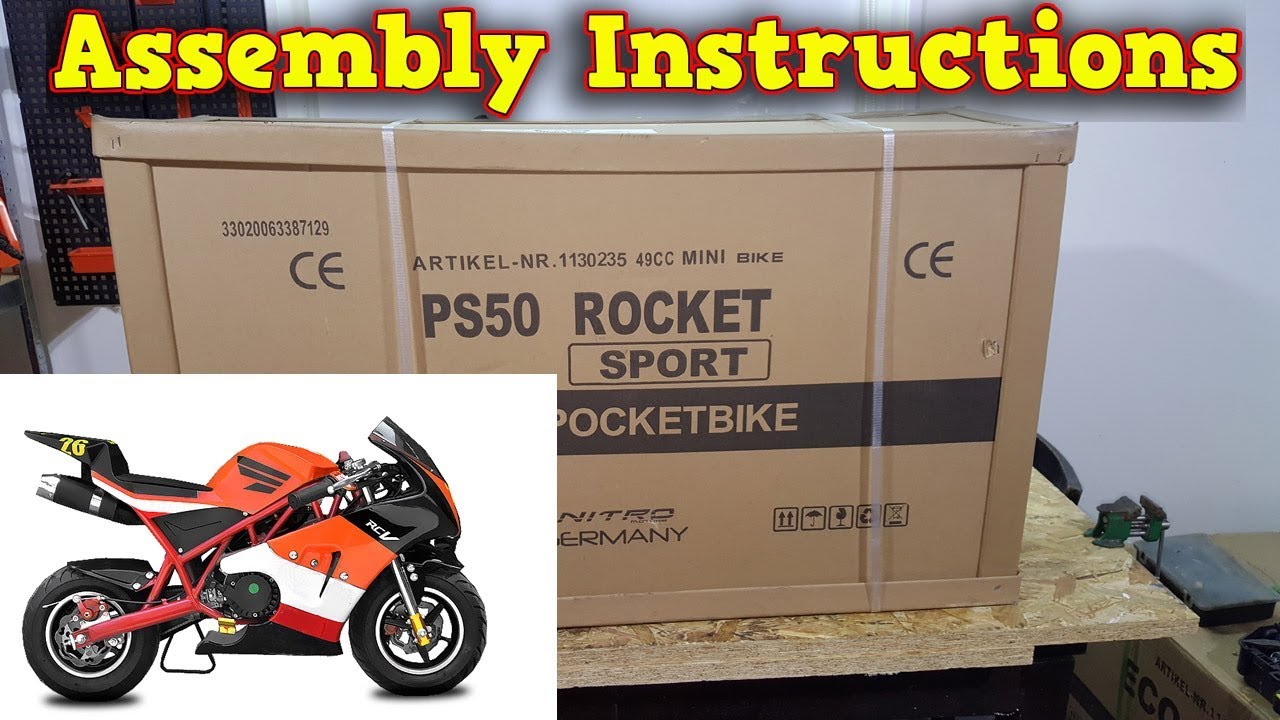 Pocket Bikes 49cc : PS77 50cc Pocket Bike Mini Moto Racing