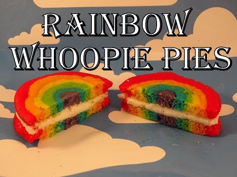Rainbow Whoopie Pies - with yoyomax12
