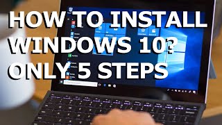 How to INSTALL Windows 10 in 5 steps? Instruction for beginners + from USB flash drive screenshot 1