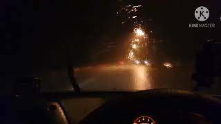 HEAVY RAINING || NIGHT DRIVE #raining  #bangladesh  #brunei  #nightride screenshot 5