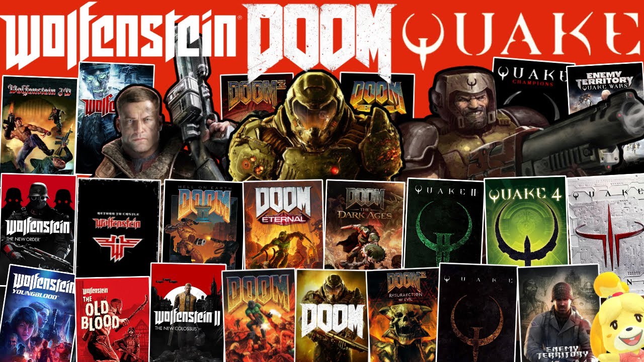 Ranking EVERY DOOM, Wolfenstein & Quake Game (All 23 Games Ranked