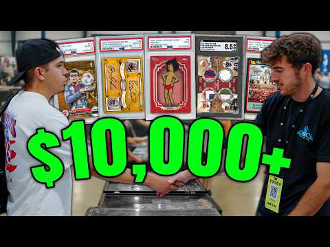 I Spent $10,000+ In ONLY 4 HOURS At a MASSIVE Card Show! 🔥