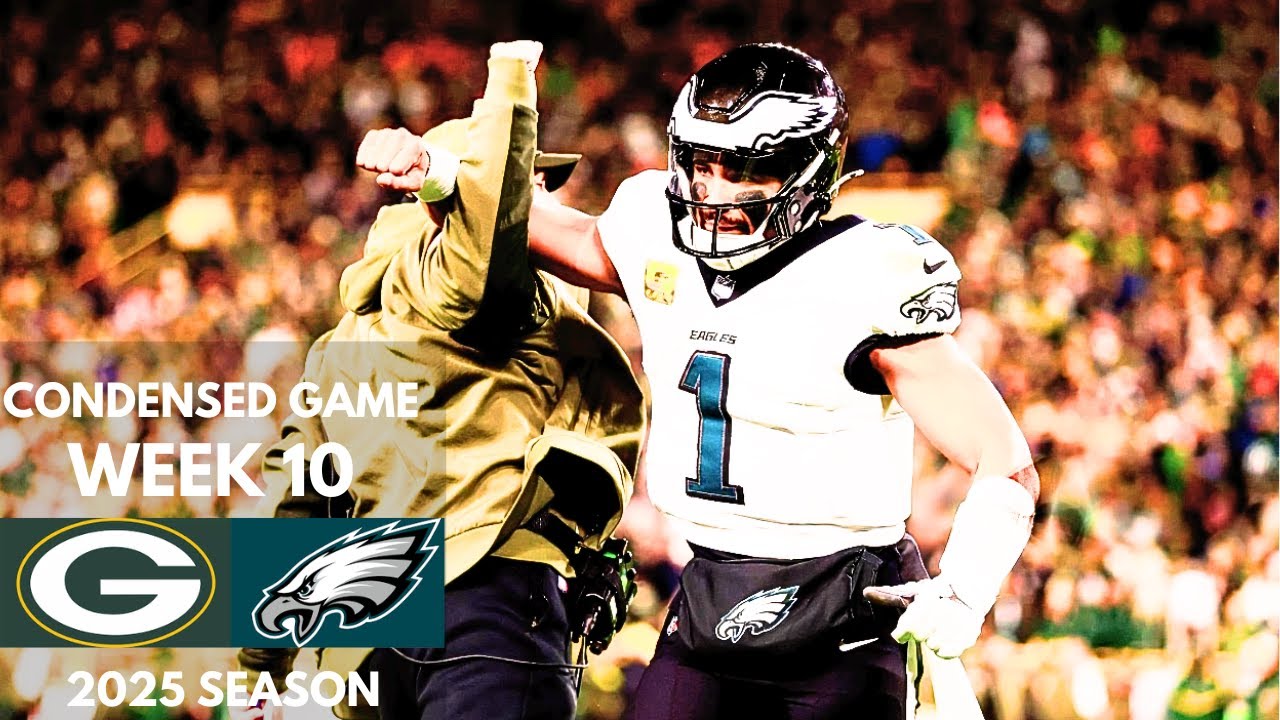 Packers vs Eagles 2025 Week 10 Condensed Game | NFL Highlights