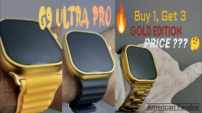 G9 Ultra PRO Gold Color Edition Smart Watch Series 8 Smartwatch