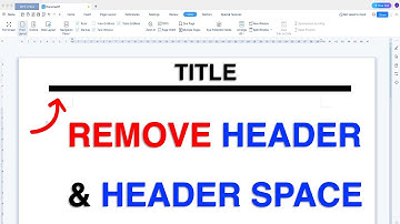 How to Remove Header in WPS Office