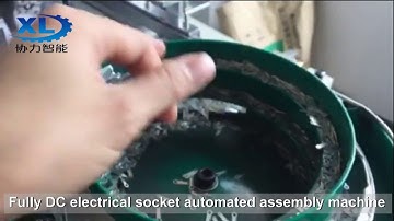 Fully DC electrical socket automated assembly machine