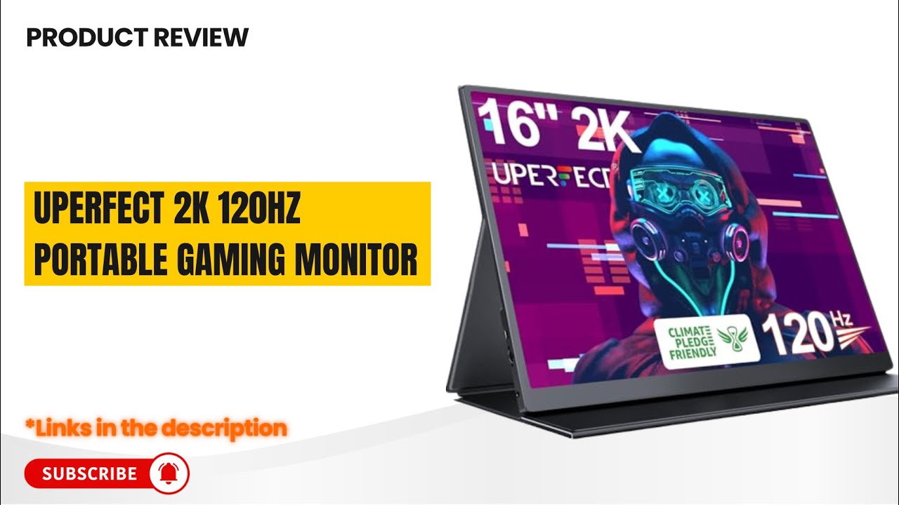 Обзор портативного игрового монитора UPERFECT 2K 120 Гц 🔥 Лучший 16-дюймовый QHD-дисплей для путе...