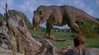 Тираннозавр Охотится На Галлимимов - Парк Юрского Периода (1993)