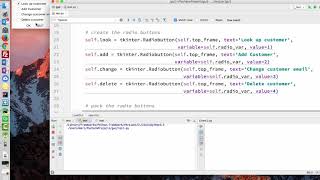 Converting the CRUD to a GUI application