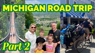 An island without CARS!! Our Lake Michigan Road Trip to Mackinac Island, Charlevoix & Petoskey!