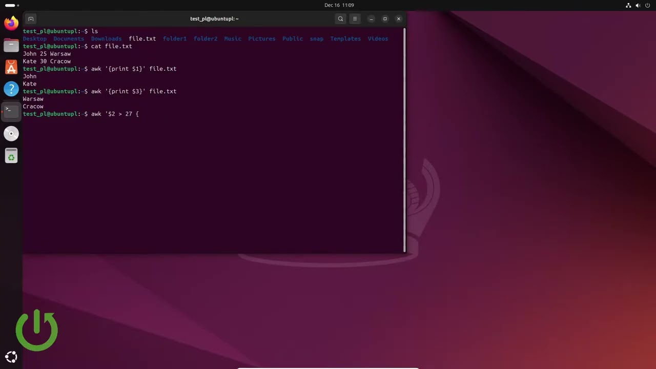 Linux: كيفية استخدام awk لمعالجة النصوص (أمثلة عملية)