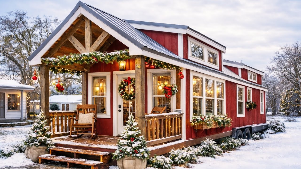 Why This 399 Sq Ft Park Model Is The Ultimate Cozy Christmas Dream!