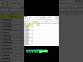 Ms Excel Tips and triks #excel #excelclass #short